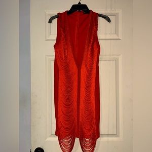 Pretty little thing hot red dress. Worn once for a birthday dinner.